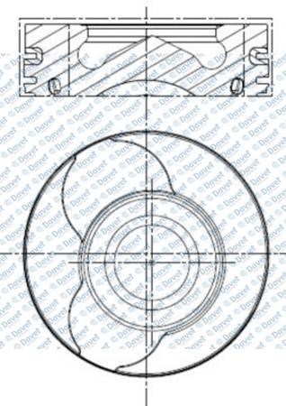 MAHLE 0220122 Motor Piston Segman -0.40mm 26 Pim 76 Mm Renault Kangoo-Clio